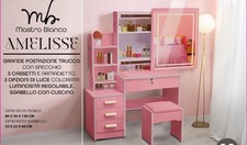 Toeletta Bianca Specchio Luce