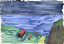 Acquerello Case Am Mare