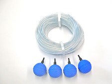 Set erogatore aeratore per laghetto set 4 pompe acquario tubo aria pietre Jeu