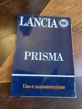 LANCIA PRISMA LIBRETTO USO E MANUTENZIONE 1985