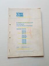 Sachs MotorI 100-125 10015-6A -12515-6 A-B-C-D 1974 catalogo ricambi originale