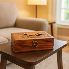 Portagioie rustico in legno