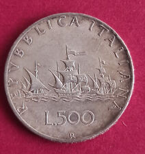 500 Lire in argento Caravelle 1958 Repubblica italiana