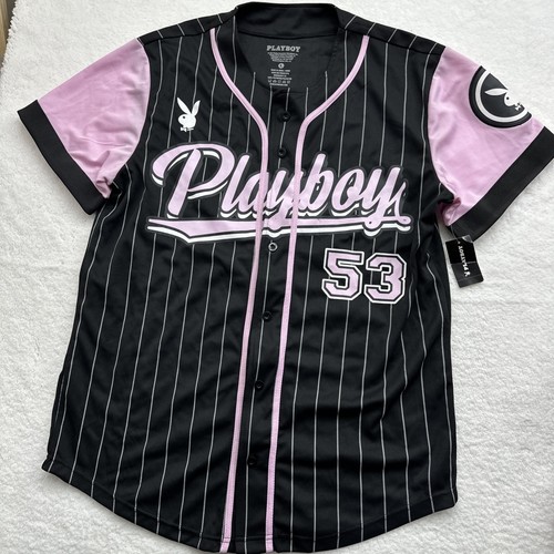Maglia baseball playboy rosa - baseball,