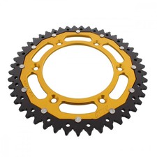 Pignone alluminio oro 47 denti divisione 520 per KTM EXC-F 250 ie4T Sixdays 2011-2019