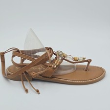 Scarpe donna Prati Verdi Tg 38 Sandali Marrone Pelle 23DA