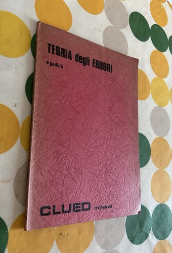 Teoria degli errori - errori,