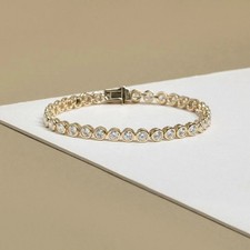 Bracciale tennis 6ct rotondo - bracciale,