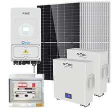 KIT FOTOVOLTAICO  DEYE/Solis INVERTER IBRIDO 6KW CON ACCUMULO 10KW PANNELLI 450W