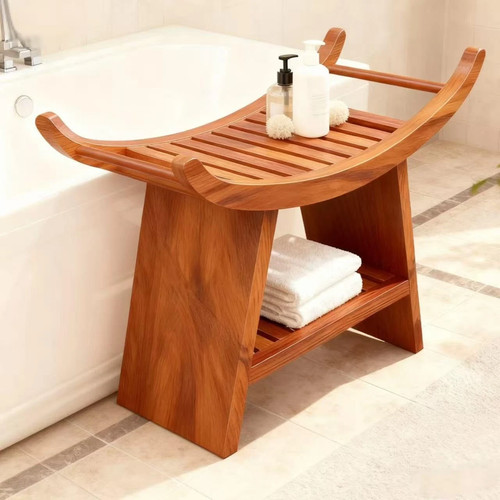 Banco doccia teak - in,