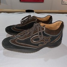 Stefano Branchini Scarpe Sportive Scamosciate UK Tg 10 Marrone Made In Italy Trofeo 