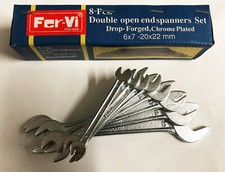 SET 8 PEZZI CHIAVI INGLESI DA 6 A 22 FERVI 6X7 - 20X22MM