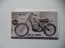 advertising Pubblicità 1975 MOTO VILLA 250 CROSS