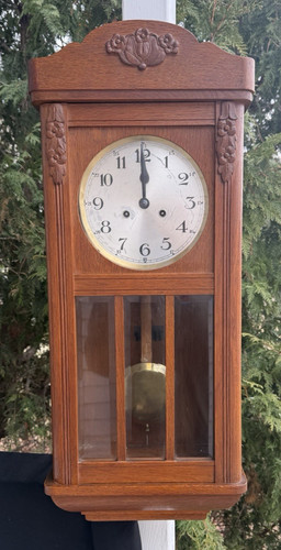 Antico orologio parete - antico, da