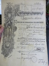 1910 - FOGLIO DI CONGEDO