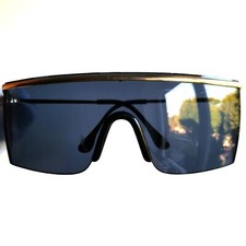 occhiali da sole VERSACE 790 square wrap sunglasses vintage mask blue gold 030