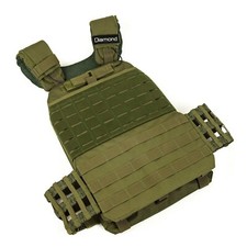 Diamond Giubbotto Zavorrato Tactical 9 kg Gilet Tattico con Pesi Piastre Acciaio