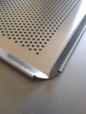 Teglie Da Forno in alluminio 99%  cm.60x40x1 Forate diam.3mm  -Modello Rational-