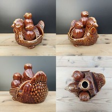 SET DA CUCINA IN CERAMICA ANNI 70 PORTA PEPE SALE STUZZICADENTI SALVIETTE