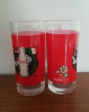  COCA COLA ITALIA  2 BICCHIERI GLASSES UEFA - EURO 2012  Europei calcio Polonia