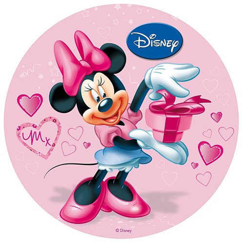 Cialda minnie rosa decorazione - minnie,
