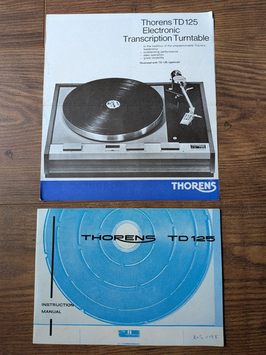 Thorens 125 giradischi - thorens, td