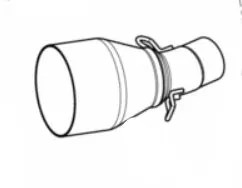 Attacco collettore akrapovic - attacco,