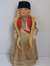 Antica bambola Lenci vestiti originali con etichette 14"