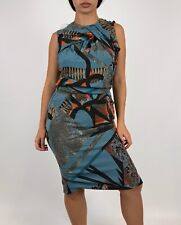 Abito midi ETRO blu floreale