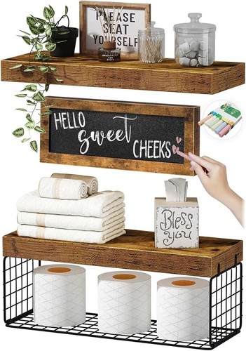 Estantes baño sobre papel - de,