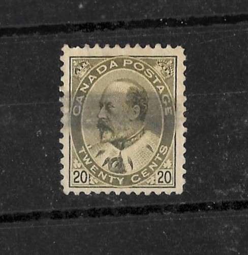 Canada 1903 kevii 20c - canada,
