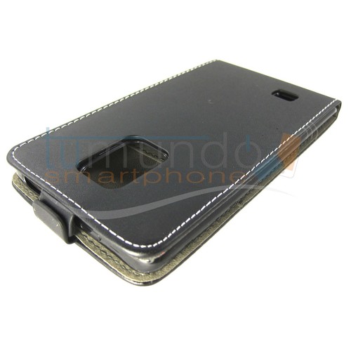 Funda piel premium negra - de,