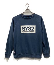 felpa girocollo sy32 by sweet years logo taglia:L blu navy uomo