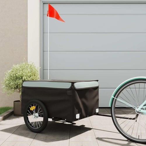 Rimorchio bici nero grigio - rimorchio,