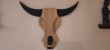 Fatto a Mano Legno Bull Viso