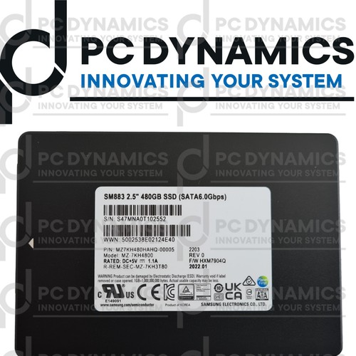 Ssd samsung sm883 480gb - 480gb, 2,5"
