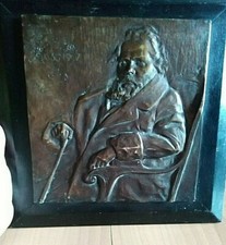 Antico Quadro in Bronzo Di