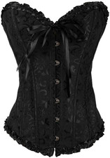 Corsetto Nero Donna Elegante