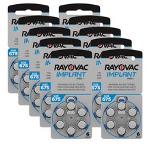 60x Rayovac IMPLANT Pro+ P675