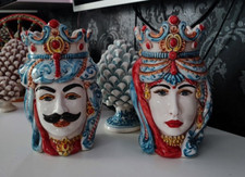 Ceramica caltagirone teste - di,