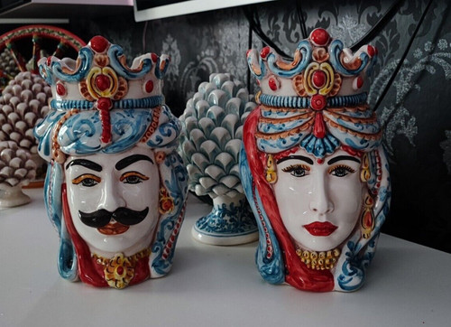 Ceramica caltagirone teste - caltagirone,