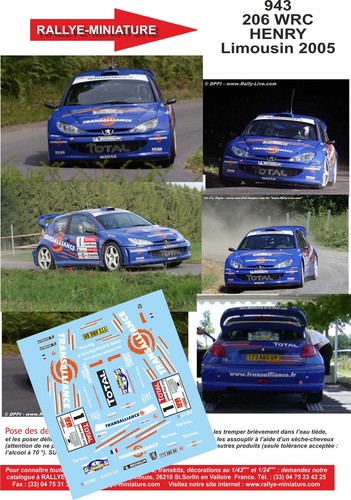 Decals ref 0943 peugeot - ref,