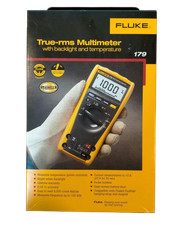 Multimetro digitale portatile FLUKE 179 retroilluminazione True RMS giallo nero NUOVO