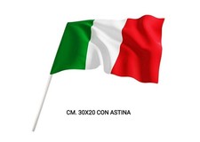 bandiera Con Astina TRICOLORE
