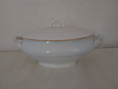 Zuppiera bianca ceramica - bianca,