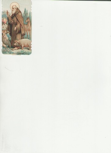 Sant antonio abate holy card - holy,