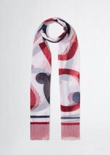LIU JO STOLA MIX PRINT - BIANCO/ROSSO - 2A5051T0300-M9360