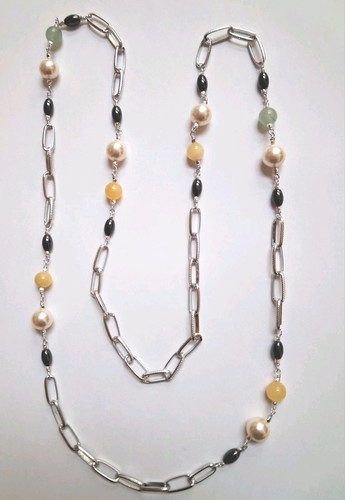 Collana alluminio con - collana, in