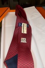 CRAVATTE HERMES NUOVE MAI INDOSSATE, CON ETICHETTA, BOX ORIGINALE E NASTRO