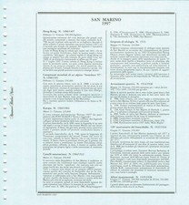 SAN MARINO 1997 FOGLI MARINI